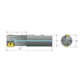External and Internal Toolholders TM2 - Twin Flutes - Big-tools Industrial Supply Tools for Metal Cutting